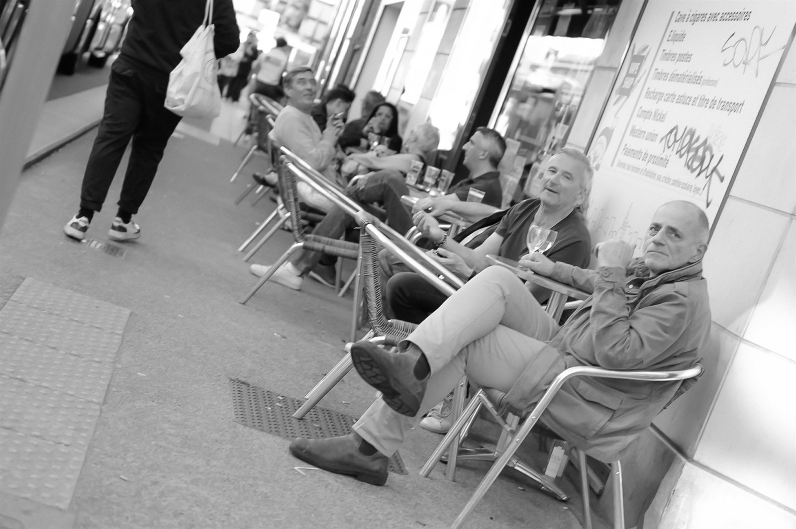 Rouen, photographie de rue en noir et blanc